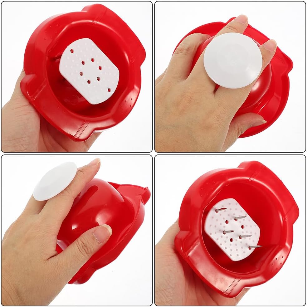 Garneck Vegetable Hand Guard Food Safety Holder for Mandoline Slicer and Grater Finger Protector for Safe and Stable Vegetable Cutting and Slicing Kitchen Mandolin Guard 4.40X4.13X2.16 Inches