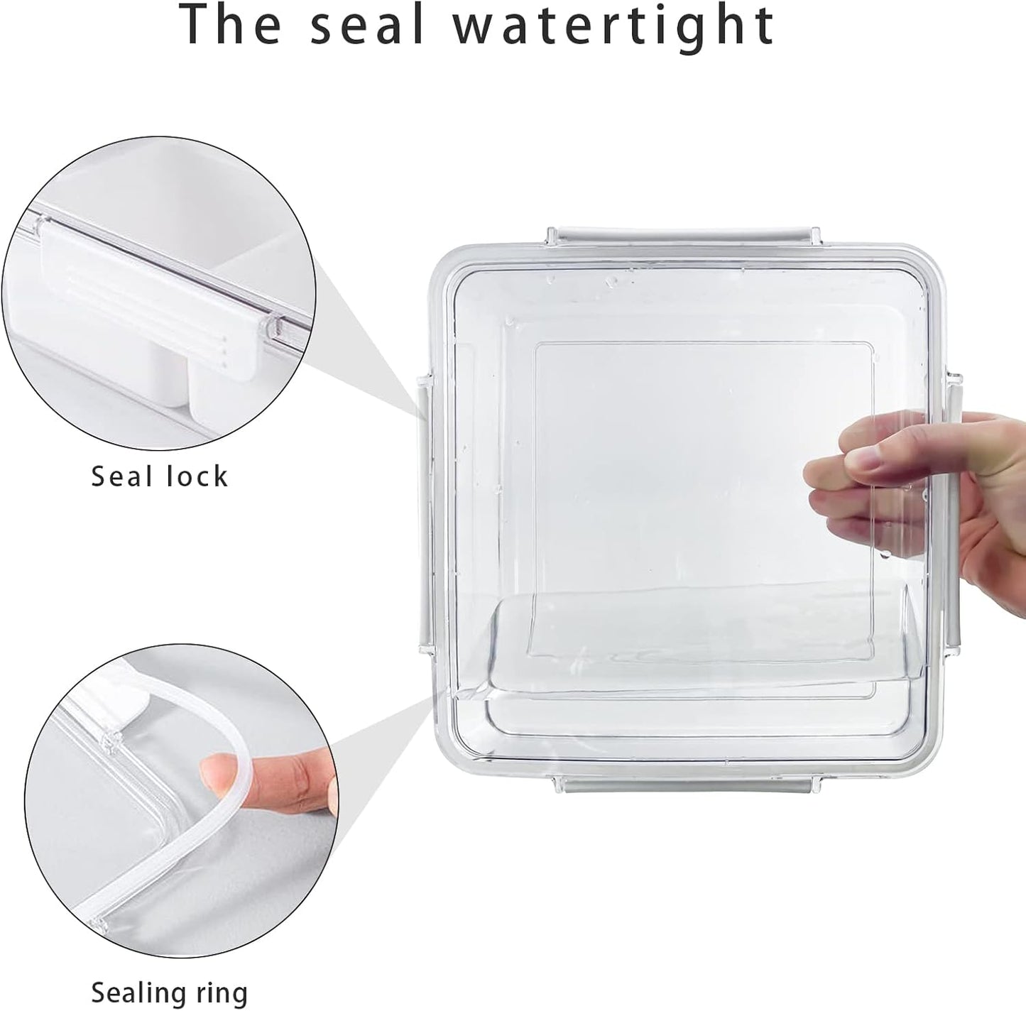 MANO 2pack Serving Trays for Party Divided Veggie Tray with Lid Sealed Sectioned Fruit Snack Serving box Vegetable Storage with 4 Compartments Snackle Box Charcuterie Container Fridge Organizer