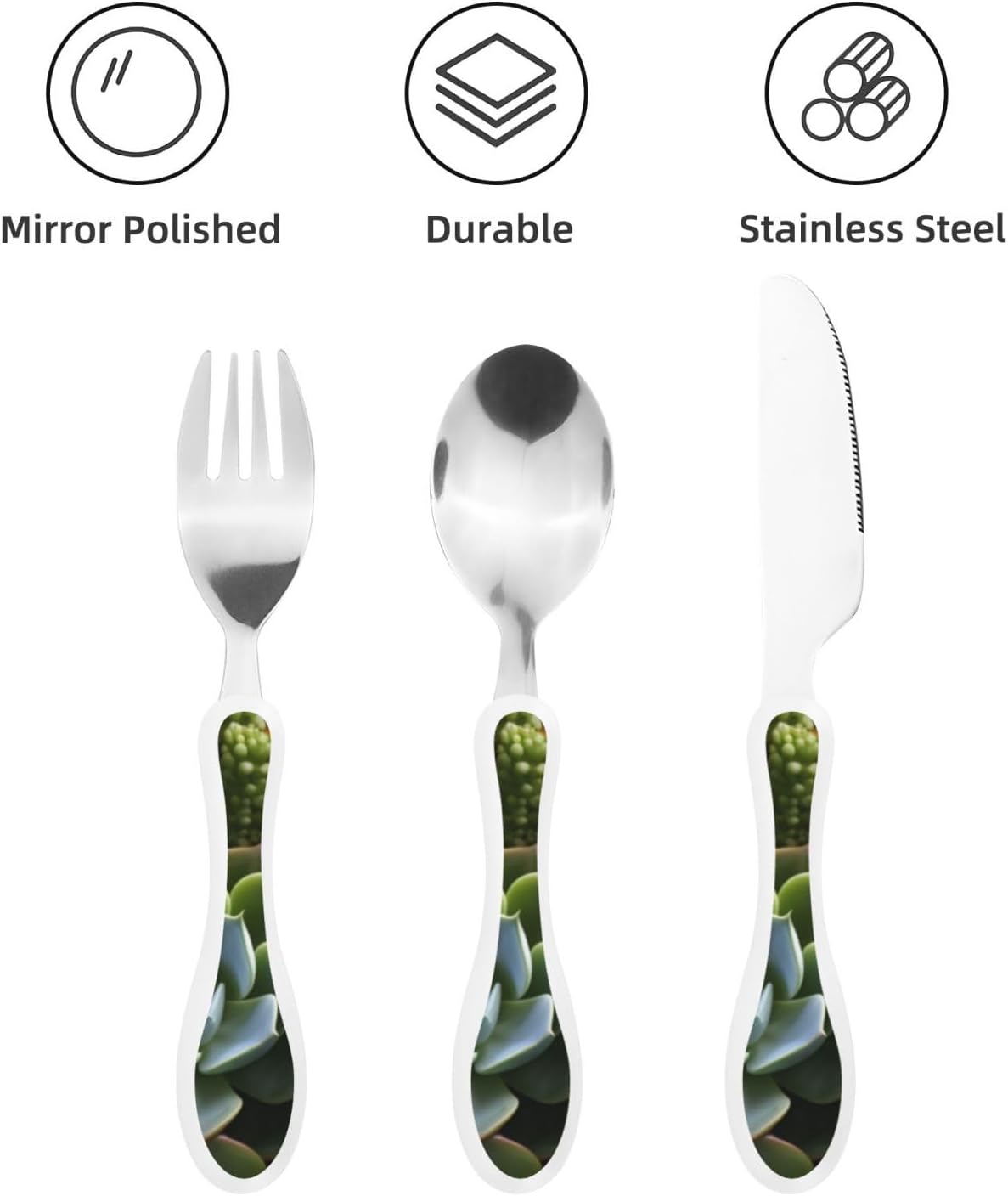 3-Piece Kids Silverware Set With Storage Case, Stainless Steel Reusable Children Safe Knife Spoon Fork Set Animal Cartoon Owls Cute Children Flatware Set For Kids Lunch Box