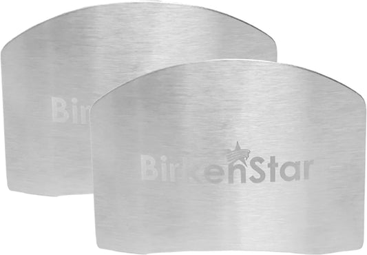 Finger Guards for Cutting, 2 Pcs – 304 Stainless Steel Finger Protector for Kitchen, Adjustable Open Ring Design, Safe Cutting Tool for Vegetables, Fruits & Meat, Finger Protection for Chefs & Kids
