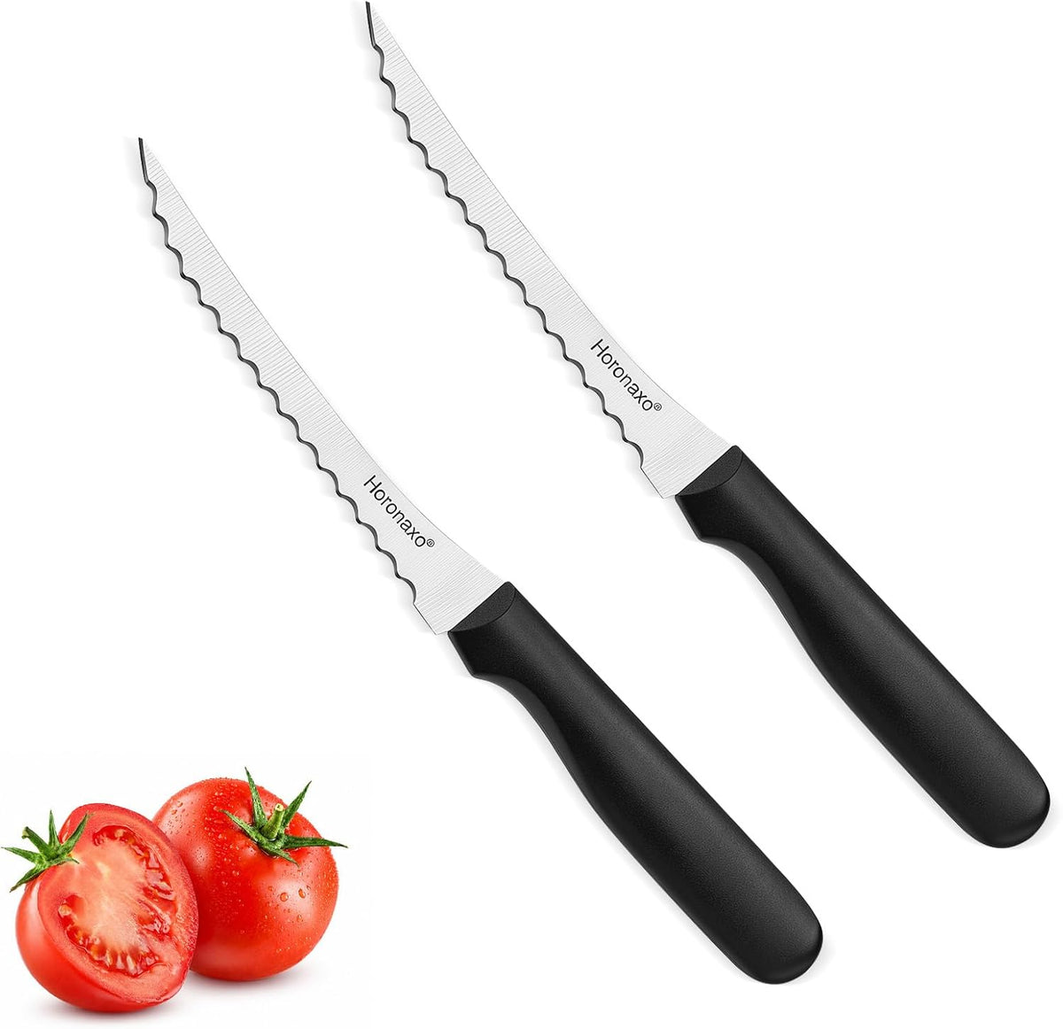 Tomato Slicer, Tomato Knives 2-Piece Serrated Tomato Knife