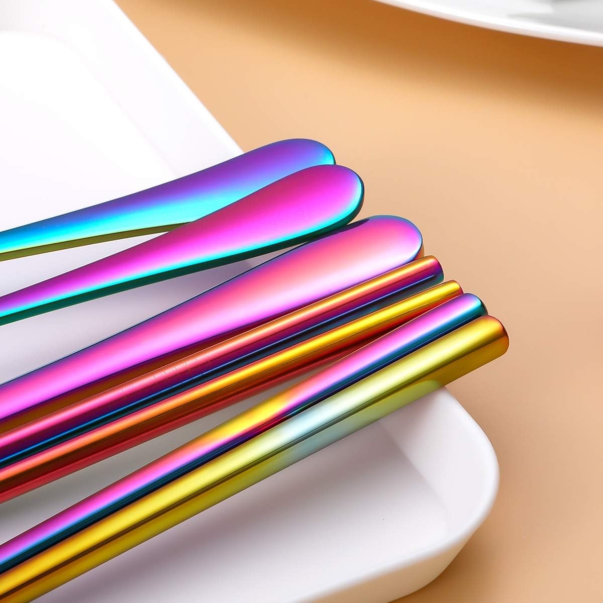 Travel Utensils,Reusable Silverware Set To Go Portable Cutlery Set with a Waterproof Carrying Case for Lunch Boxes Workplace Camping Picnic (Purple)