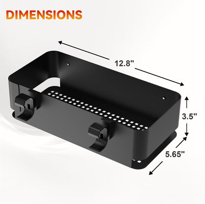 Organizer Kit for Weber Grills - Condiment Caddy, Garbage Bag Holder for Weber Slate Griddle and Spirit Series(2025 Models) Grills, 3400105 Grill Accessories for Works Side Rail, Barbecue Utensils