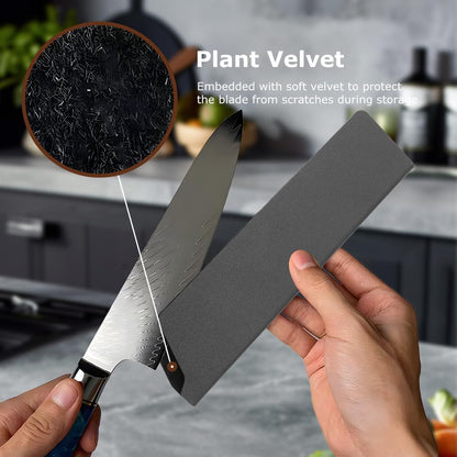 2 Pack Knife Edge Guards for 6 to 8 Inch Knives, ABS Chef Knife Sheaths