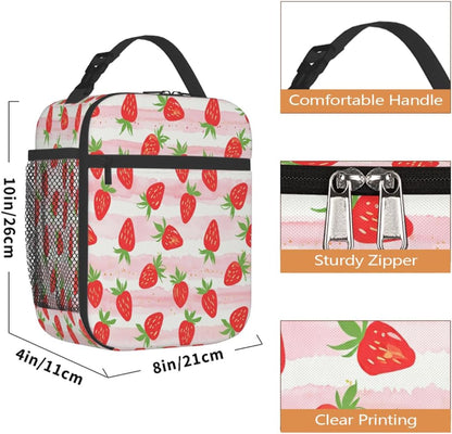 Rainbow Leopard Lunch Box Thermal Cooler Bento Tote Bags Portable Insulated Lunch Bag for Girls Teens, Kids Lunch Bags for School Beach Picnic Travel