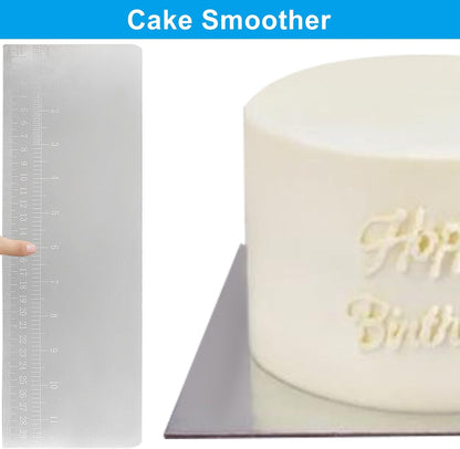 11.8 Inch/30 CM Measuring Scale Cake Scraper & Smoother