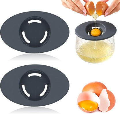 2 Pcs Egg Separators- 5.43 In Egg Yolk Remover Tool Food-Grade Silicone