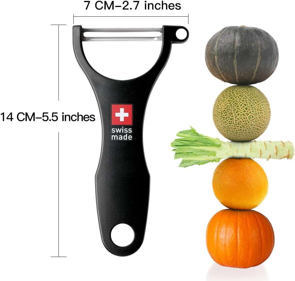 Original Swiss Made Peeler Vegetable&Fruits stainless steel blade Peeler for kitchen (ORANGE-vegetable grater)