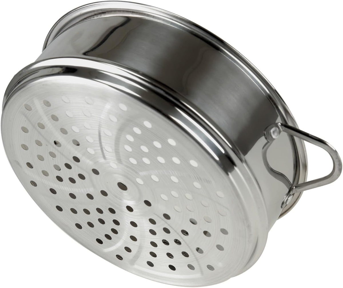 Stainless Steel Dumpling Steamer Basket,Insert for Pot Cooking(9.44INCH）