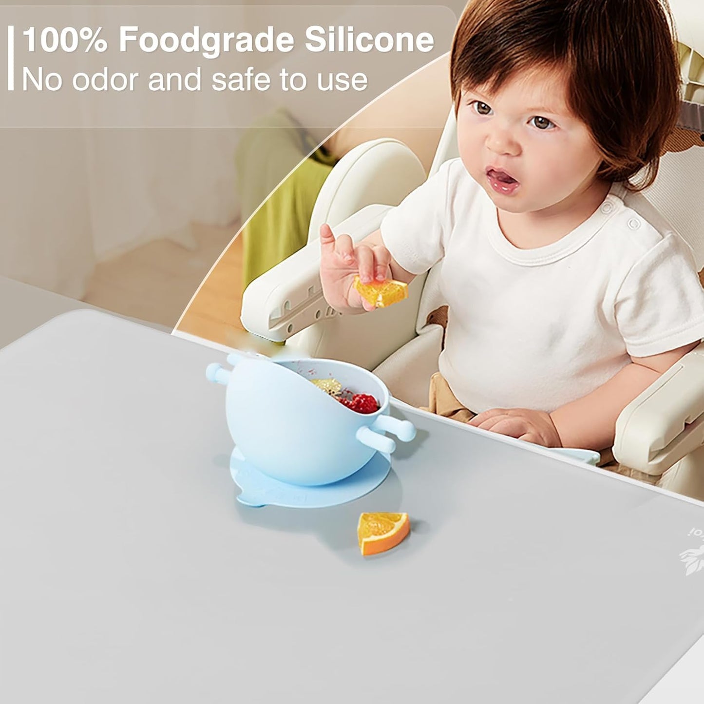 35.5" x 23.6" Extra Large Silicone Mat, Silicone Craft Mat for Placemat Baking Painting Clay Art and More (Black)