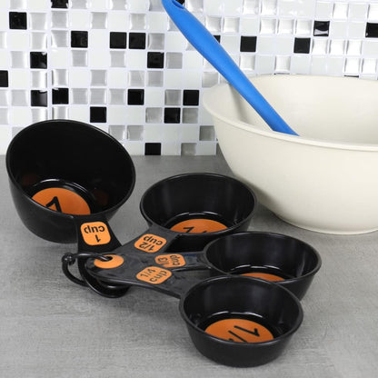 Chef Craft Easy to Read Plastic, Measuring Cup Set, 10 piece set, Blue