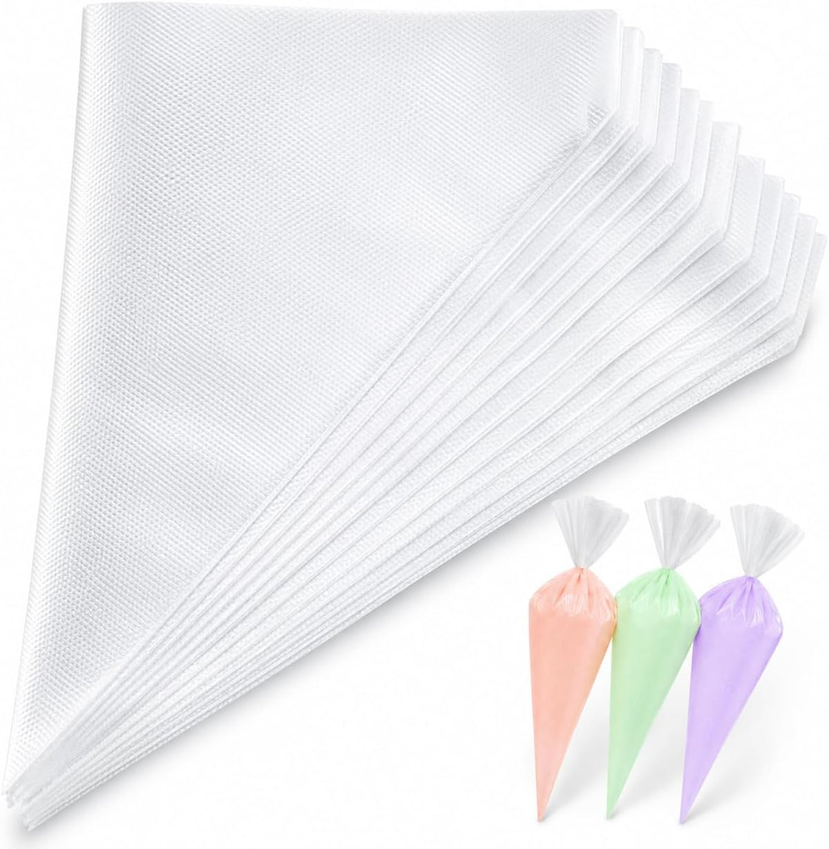 Piping Bags and Tips Set, 100 PCS 12in Pastry Bags, Piping Bags Disposable