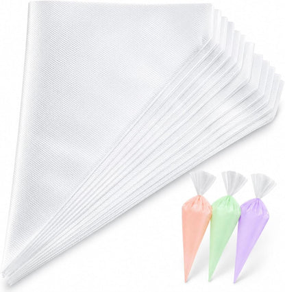 Piping Bags and Tips Set, 100 PCS 12in Pastry Bags, Piping Bags Disposable