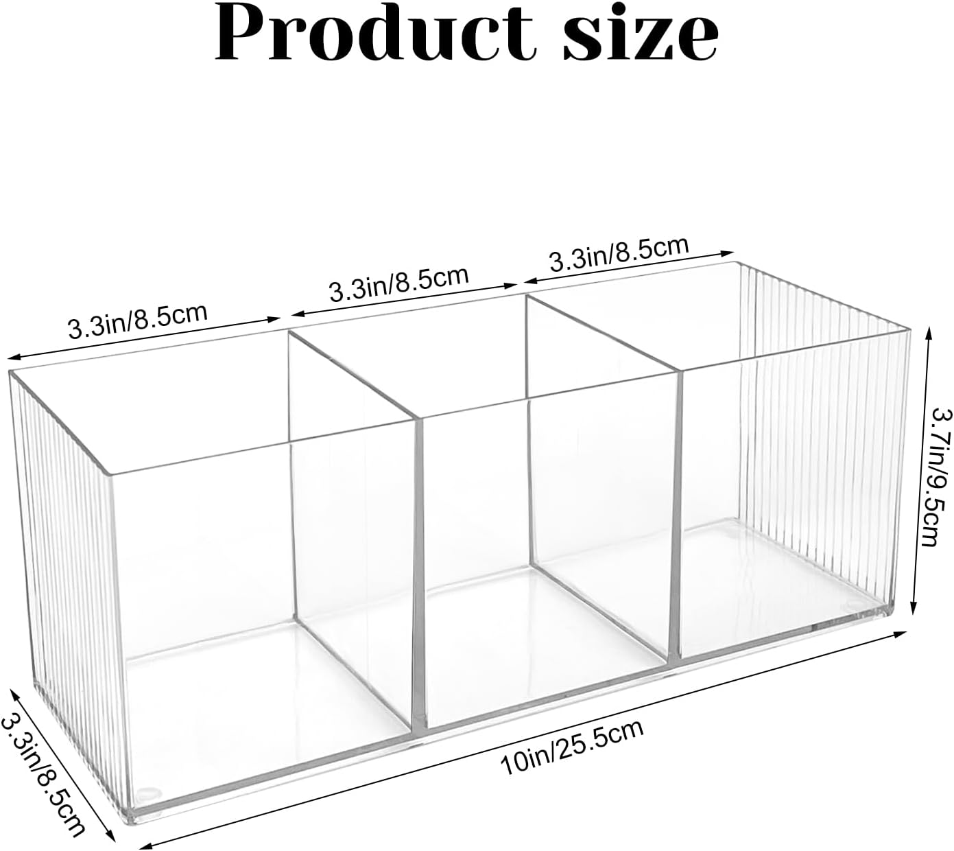 Rainmae 2Pack Acrylic Cutlery Storage Organizer, Plastic Cutlery Utensil Holder Storage Organizer Caddy for Kitchen Countertop Organization - Holds Fork, Knife, Spoon, Silverware Tableware Storage Box
