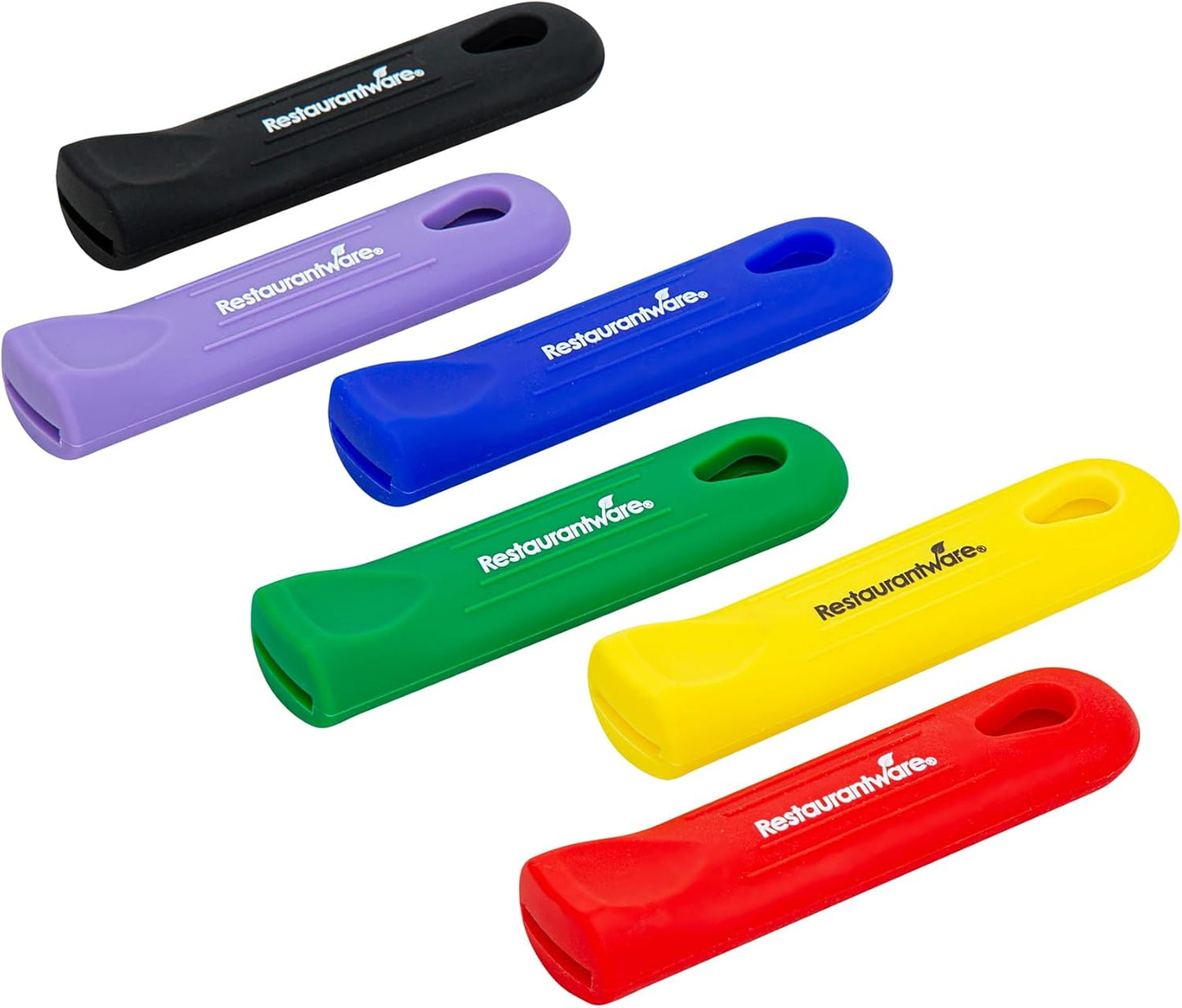 Restaurantware Silicone Pan Handle Cover Set 1-Count Heat-Resistant Removable Pan Handle Grips, Ergonomic Non-Slip Green Handle Protectors for Fry Pans and Sauce Pans
