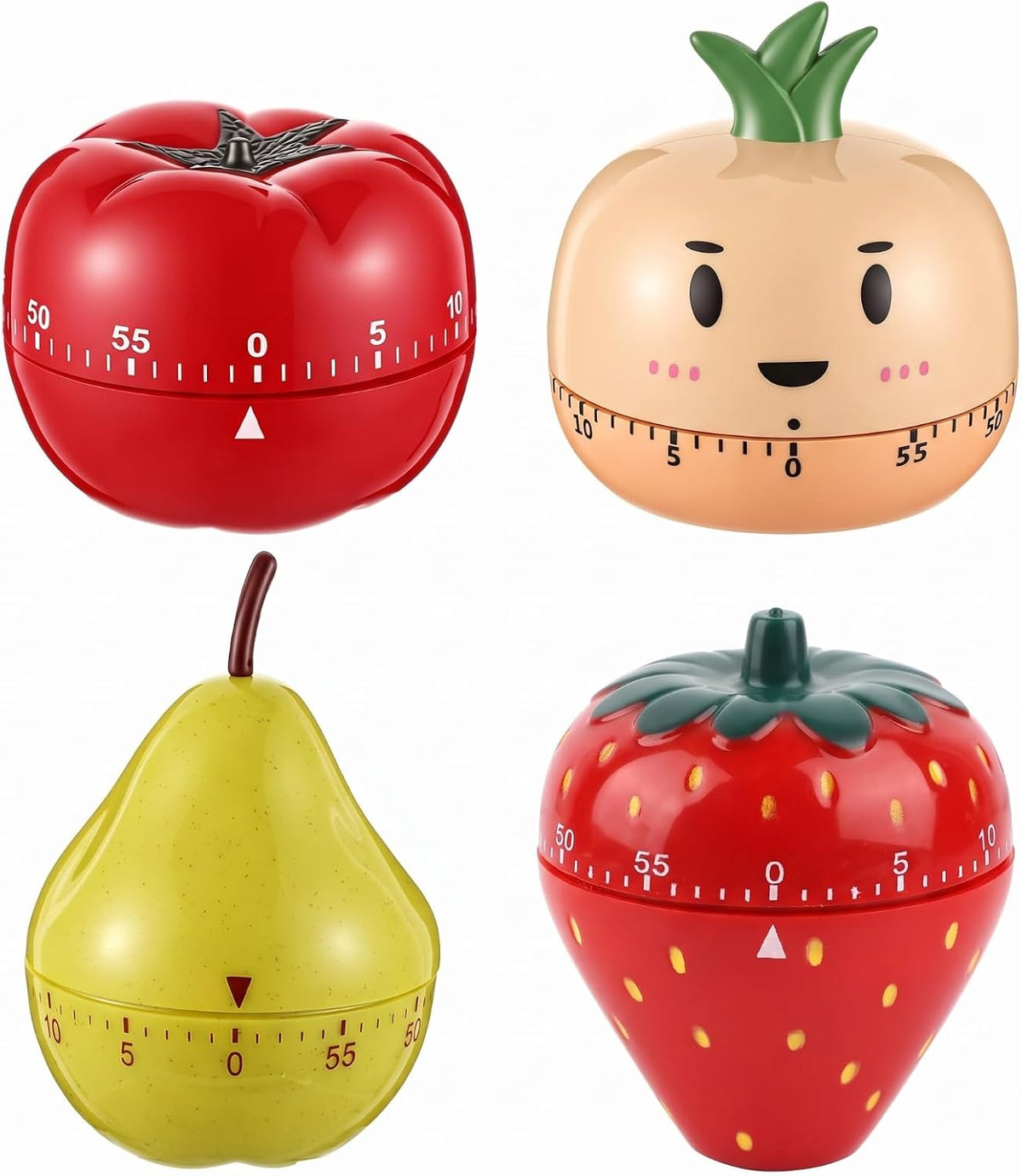 Amylove 4 Pcs Cute Mechanical Kitchen Timer Forest Animals 60 Minutes