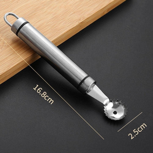 Stainless Steel Strawberry Huller and Tomato Stem Corer Tool Cherry Tomatoes Stem Remover, Dishwasher Safe Fruit and Vegetable Corers (Silver)