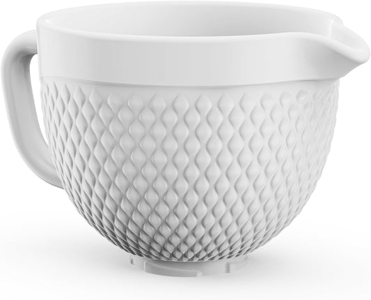 HOZODO Ceramic Mixer Bowl for KitchenAid Tilt-Head Stand Mixers, 5-Qt