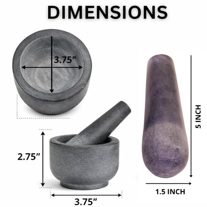 Mortar and Pestle Set, Black