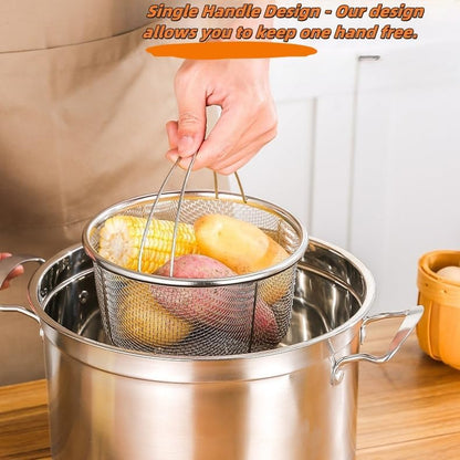 Stainless Steel Steamer Basket with Handle, Pressure Cooker Steamer Insert