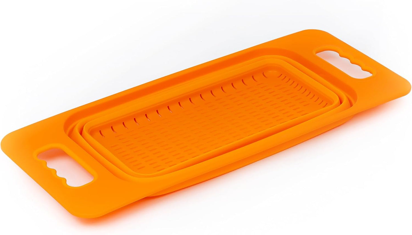 SAMMART Over The Sink Rectangular Colander (Sea Angel)