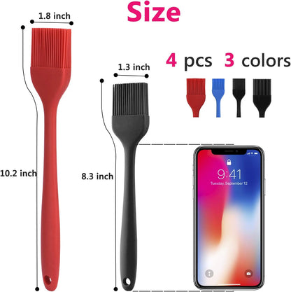 Hhyn Silicone Basting Pastry Brush Set 2 Pack