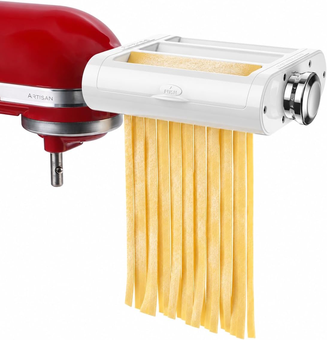 Antree 3 in 1 Pasta Attachment for KitchenAid Stand Mixers with Drying Rack