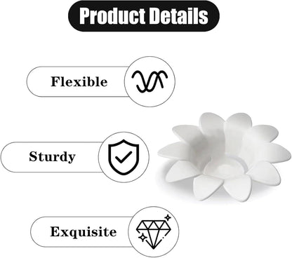 2 Pcs Egg Yolk Separator Exquisite Flower-Shaped Egg Separator Tools
