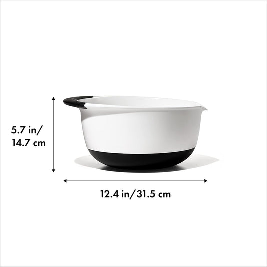 OXO Good Grips Large 5-Quart Mixing Bowl - Black & White
