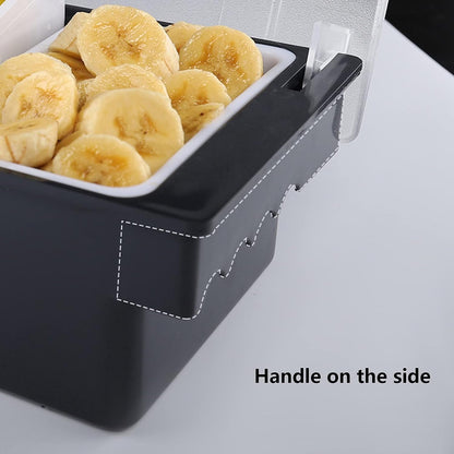 Fruit Veggie Condiment Caddy with Lid, 3 Compartment Plastic Dispenser Tray for Catering Dips Toppings, Serving Taco, Ice Cream, Fruit, & Salad Bar Garnish Organizer for Restaurant Supplies