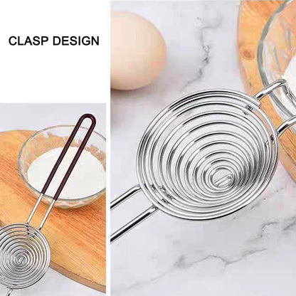 Egg Separator, Stainless Steel Egg Yolk & White Separator with Long Handle