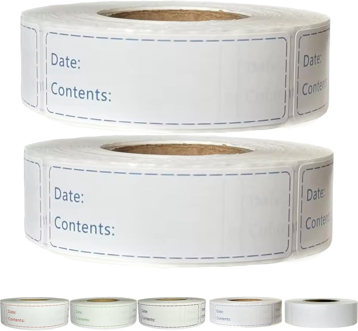 1000pcs Freezer Labels,1x3 inch for Food containers,Food Labels Quick and Easy to Remove- Easy to Write on(Black)