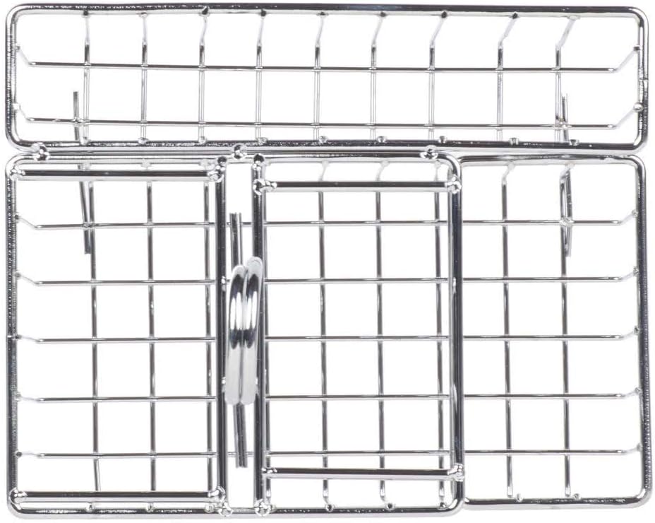 GET Modern Chrome Metal Four Compartment Condiment Caddy Table Caddies Collection