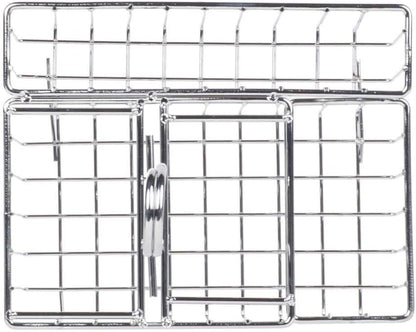 GET Modern Chrome Metal Four Compartment Condiment Caddy Table Caddies Collection