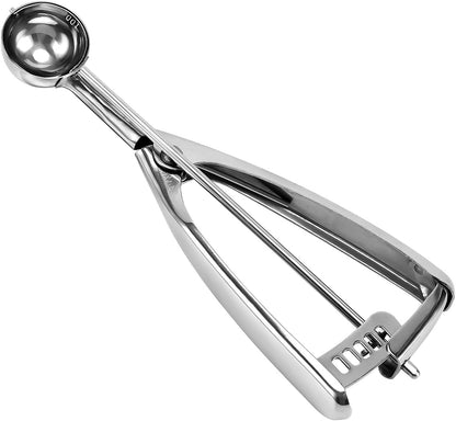 Saebye 4 oz Scoop, Large Ice Cream Scoop with Trigger, #8 Cookie Scoop,