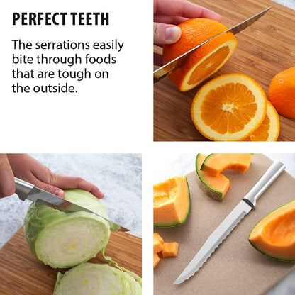 RADA Cutlery Serrated Slicer Knife (R138), Silver