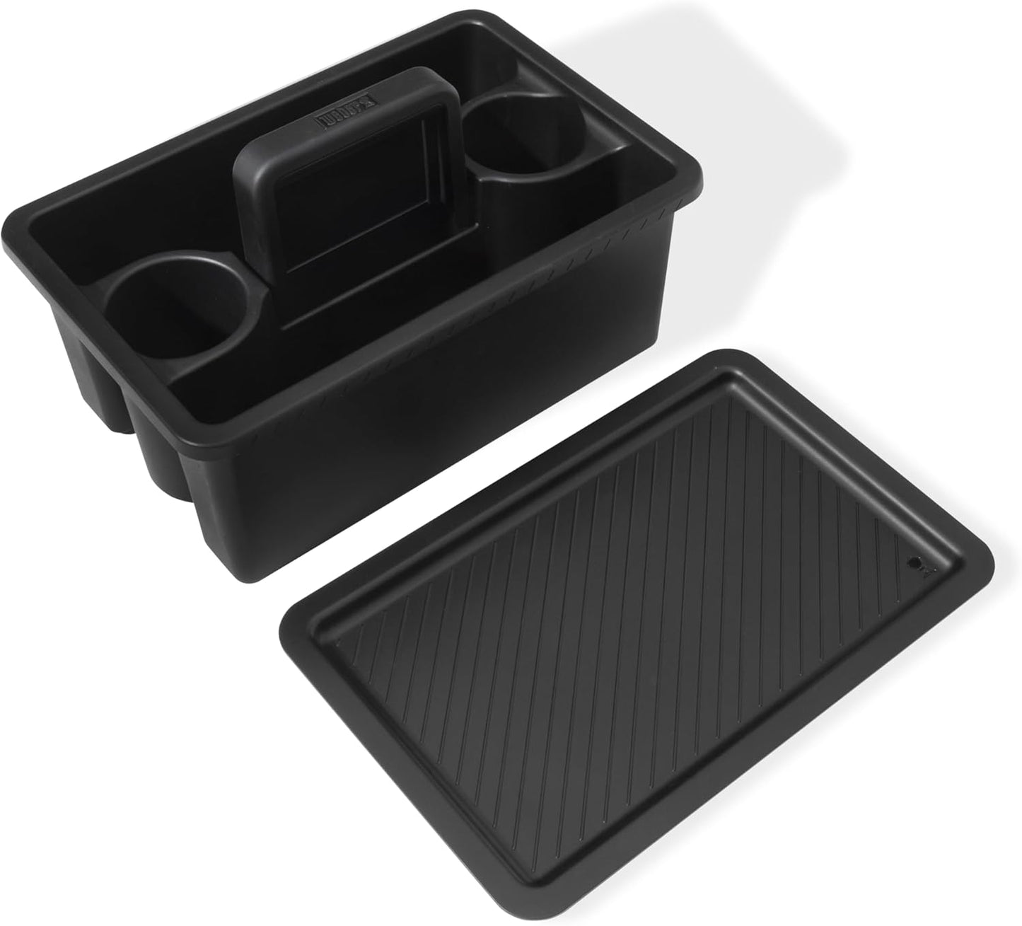 Weber Works Caddy with Tray Lid – Portable Grill Prep & Storage Organizer for Sauces, Seasonings & Tools