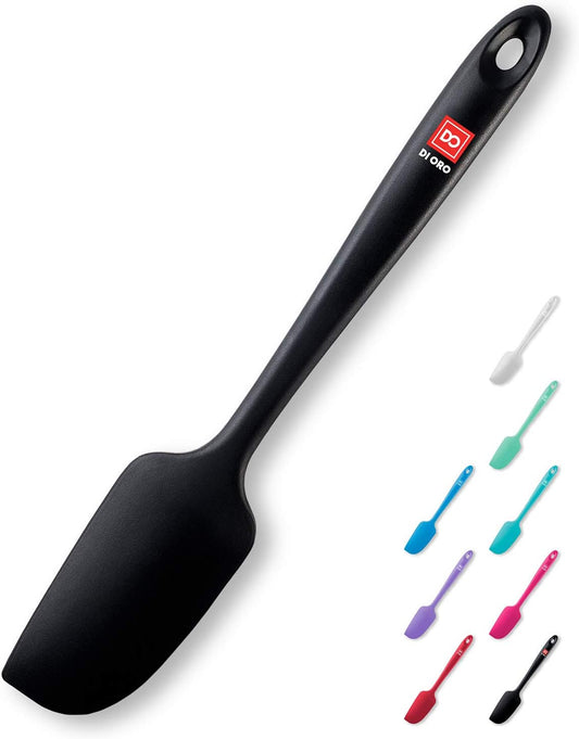 DI ORO Mini Silicone Spatula - Small Jar Scraper, 600F Heat Resistant