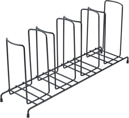 Restaurantware Black Iron Horizontal Portion Cup Lid Organizer