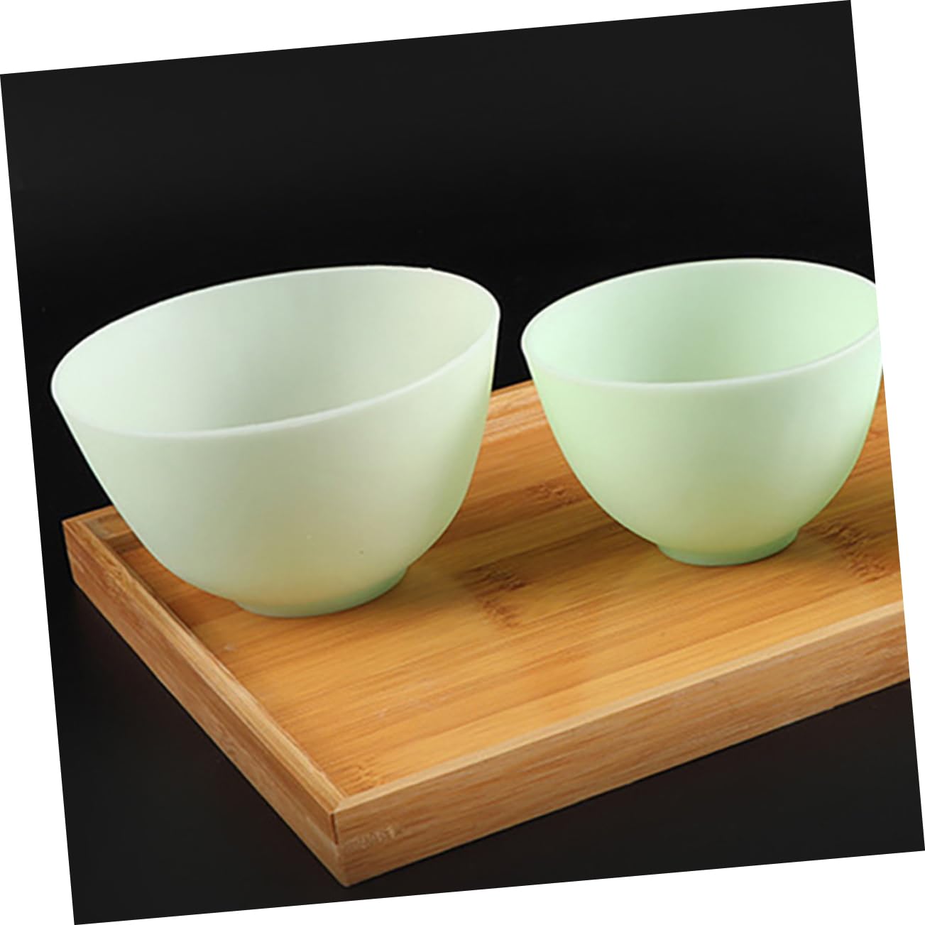 Didiseaon Silicone Mask Mixing Bowl Set 5pcs Facial Mask Mixing Bowl Spa Supplies Non-slip Easy to Clean