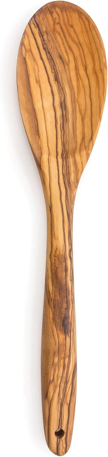 RSVP International Olive Wood Condiment Pinch Bowl, 3" | Rustic, Natural Authentic Italian Olive Wood | Classic Style for Kitchens, Tables, & More | Functional for Salts, Peppers, & Herbs