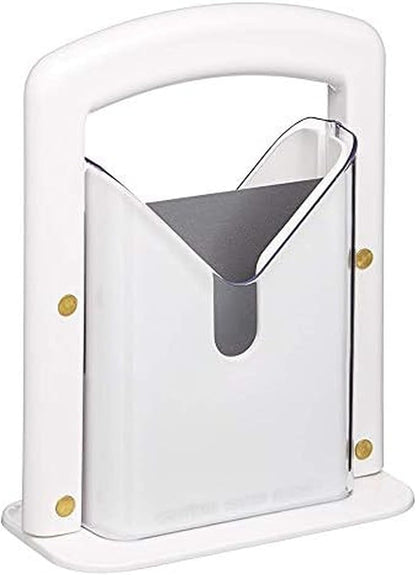 Hoan Bagel Biter Bagel Slicer and Cutter with Safety Shields - Guillotine Style Bagel Cutter Slicer for Large and Small Bagels, English Muffins, Buns, and Rolls - Compact, Dishwasher Safe