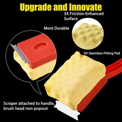 Grill Brush Bristle-Free – Steam Cleaning – Includes 2 Extra Brush Head – Heavy-Duty Barbecue Scraper