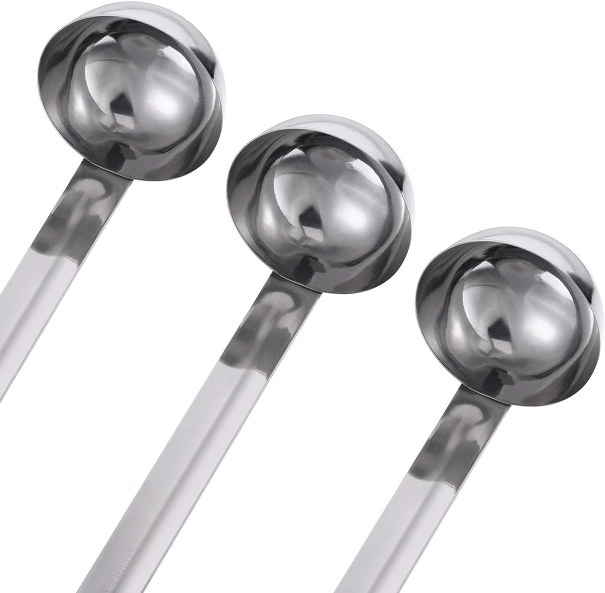meekoo Stainless Steel Ladles Soup with Long Handle, 6oz