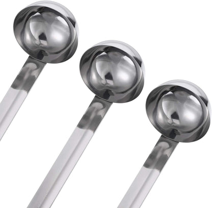 meekoo Stainless Steel Ladles Soup with Long Handle, 6oz