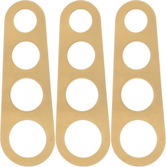 3pcs Stainless Steel Spaghetti Measurer with 4 Measuring Holes