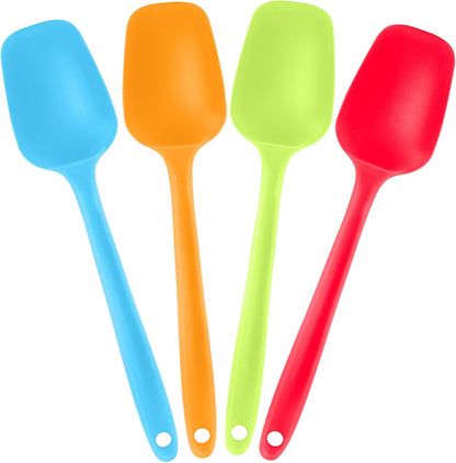 Silicone Spoon Spatula Set Food Grade Kitchen Utensils Heat Resistant
