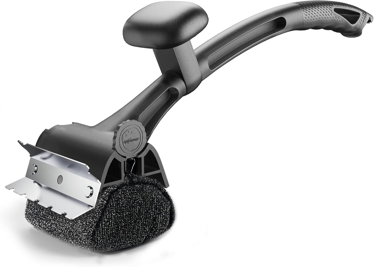 Grill Brush Outdoor Cleaning Tool - 18.5" Long Handle BBQ Accessories Scraper Cleaner Brush with Replaceable Bristle Free Head, Stainless Steel Grates, Gifts for Men/Dad