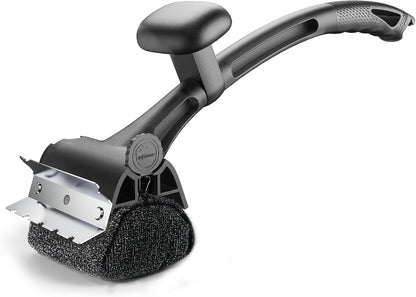 Grill Brush Outdoor Cleaning Tool - 18.5" Long Handle BBQ Accessories Scraper Cleaner Brush with Replaceable Bristle Free Head, Stainless Steel Grates, Gifts for Men/Dad