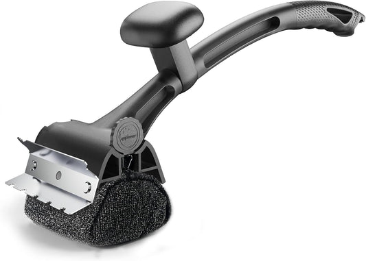 Grill Brush Outdoor Cleaning Tool - 18.5" Long Handle BBQ Accessories Scraper Cleaner Brush with Replaceable Bristle Free Head, Stainless Steel Grates, Gifts for Men/Dad